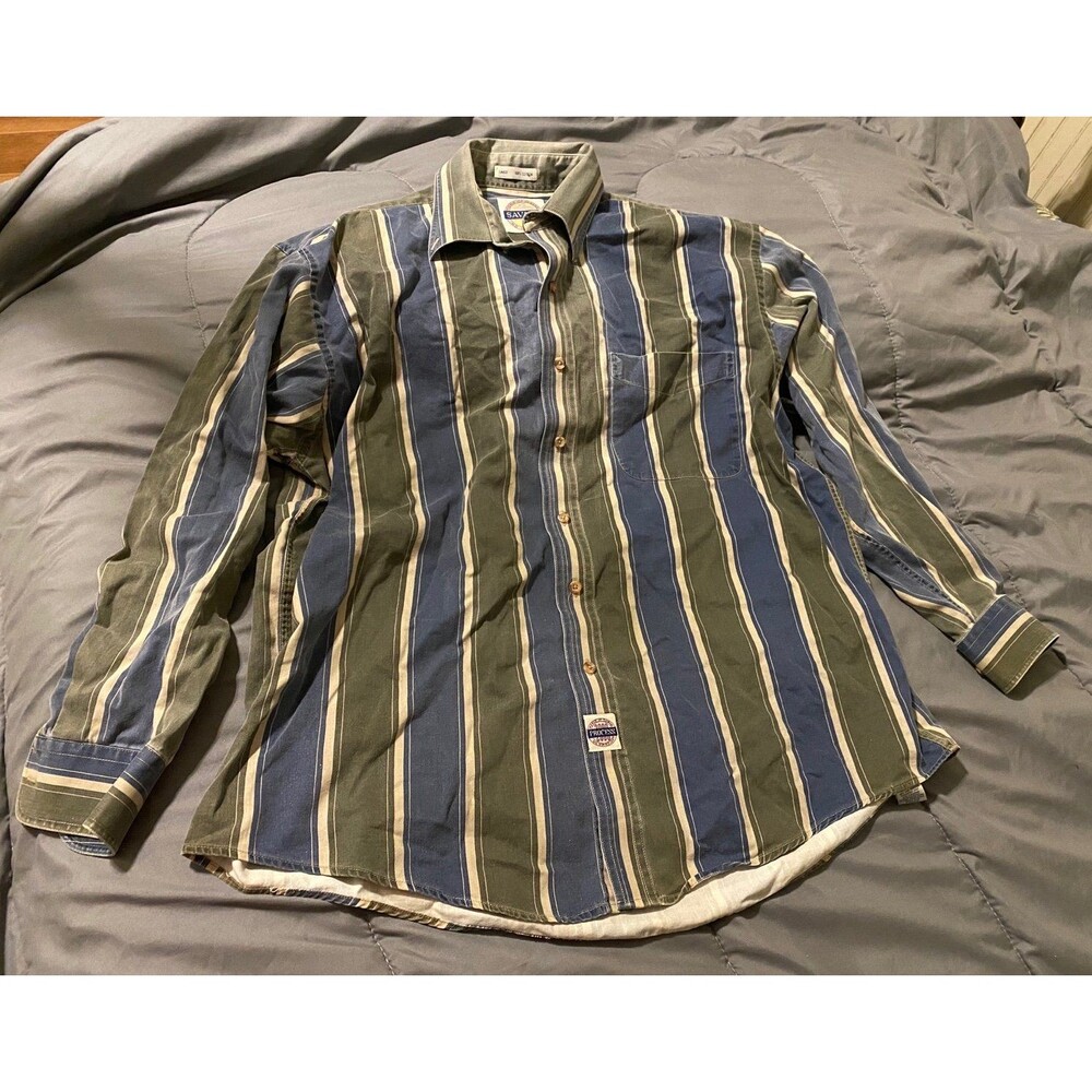 Vintage World Of Savane Men’s Button Down No Wrinkles Size Large